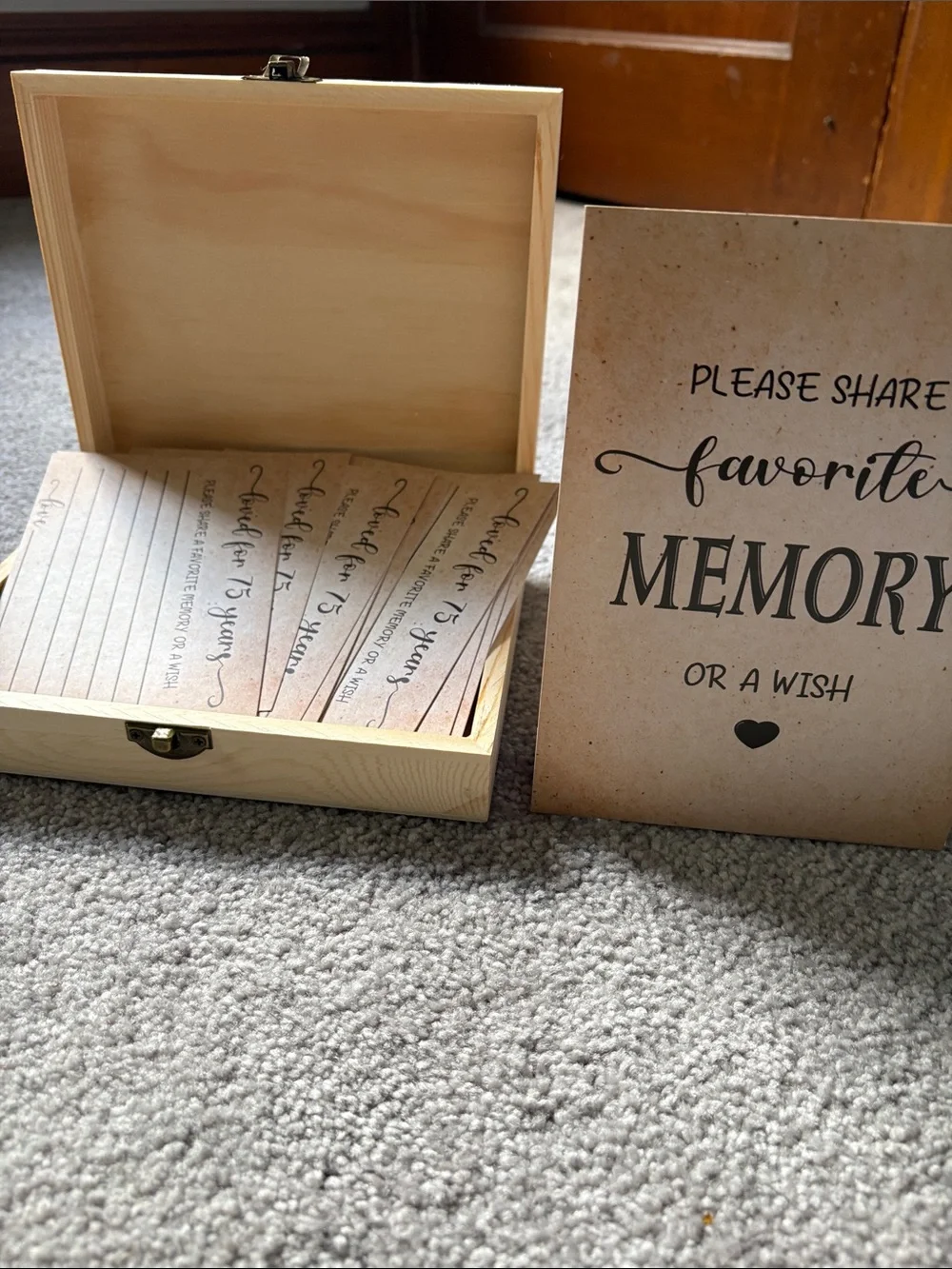 75th Birthday Party Decor Kit - Cream & Black
